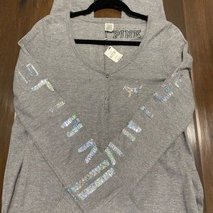 Victoria’s Secret PINK sequin bling onesie